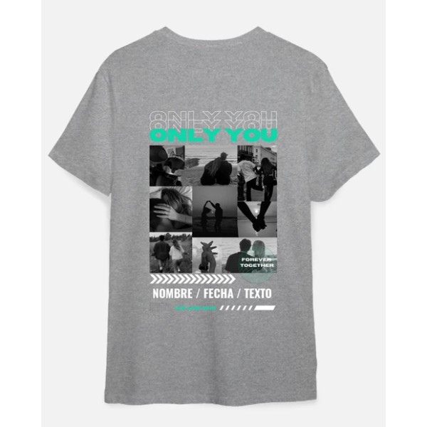 camiseta only you foto personalizable