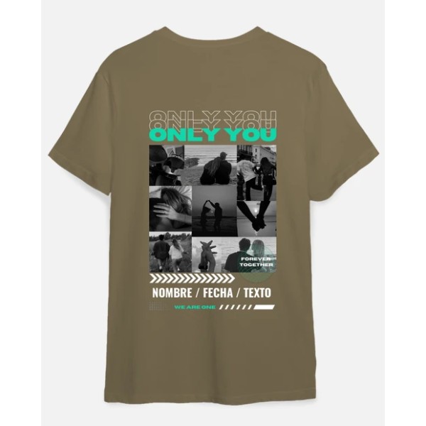 camiseta only you foto personalizable