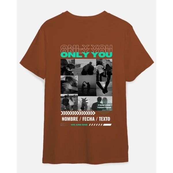 camiseta only you foto personalizable