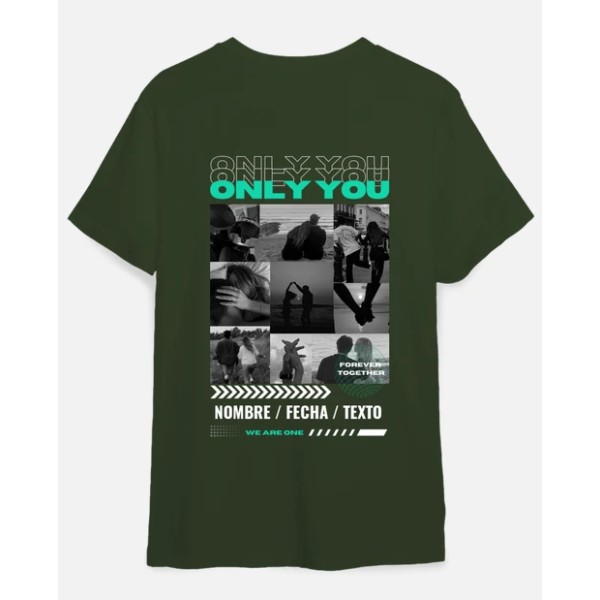 camiseta only you foto personalizable