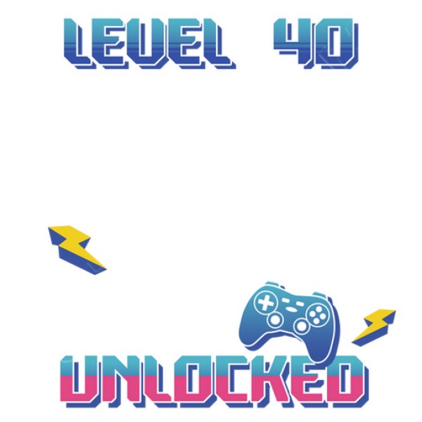 camiseta level 40 unlocked foto personalizable