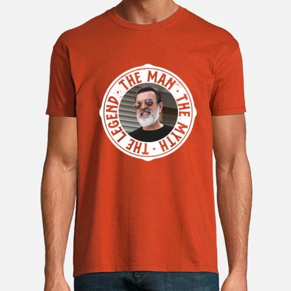 camiseta the man the myth the legend regalo con foto regalos dia del padre con fotos