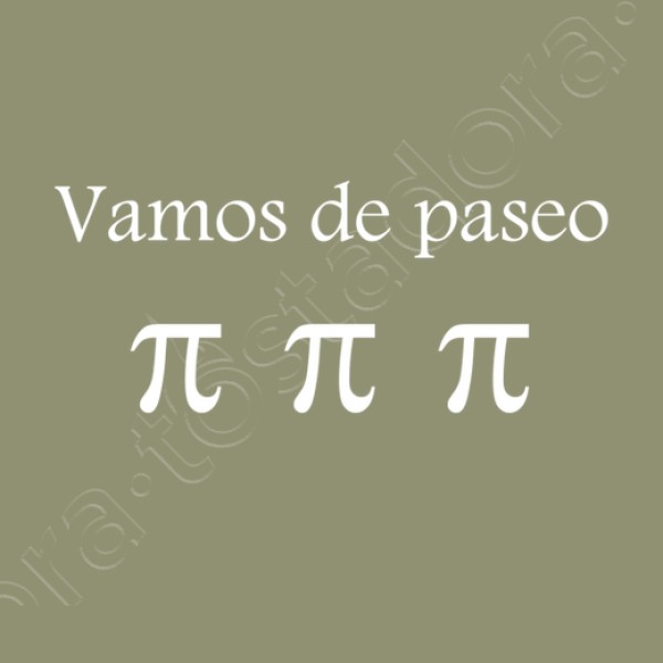 Vamos de paseo pi pi pi. (blanco)
