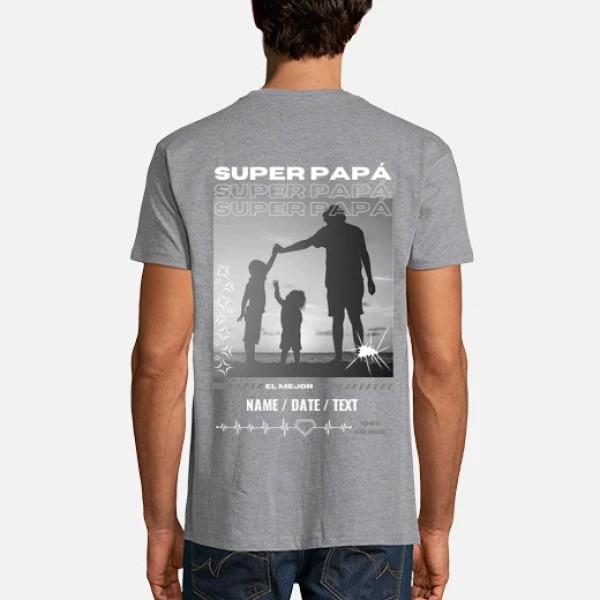 Super papu00e1 personalizable regalo du00eda del padre