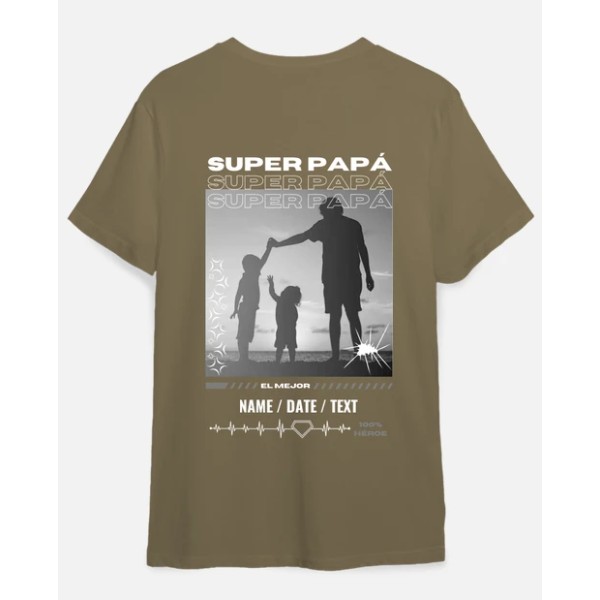 Super papu00e1 personalizable regalo du00eda del padre