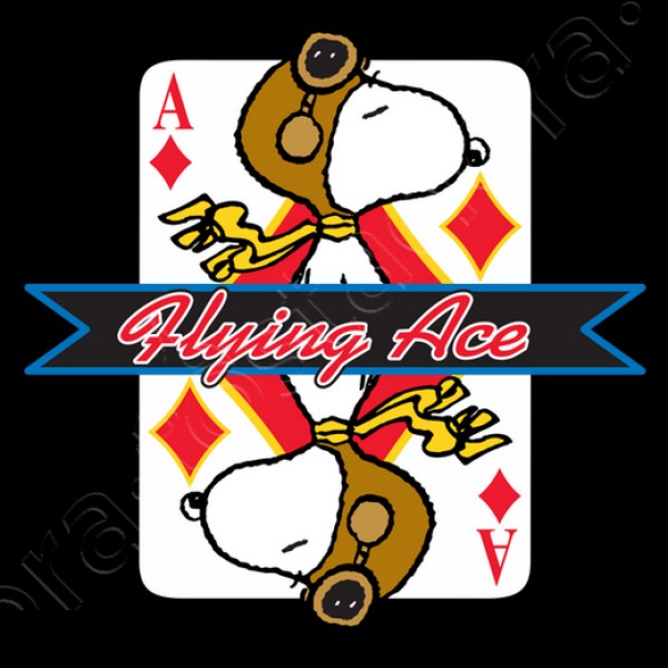 Snoopy Flying Ace diamante