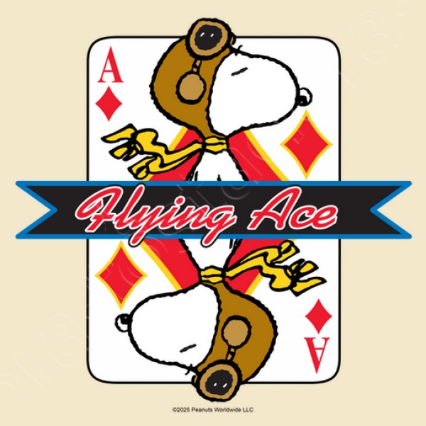 Snoopy Flying Ace diamante