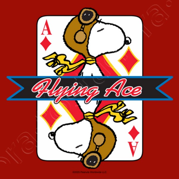 Snoopy Flying Ace diamante