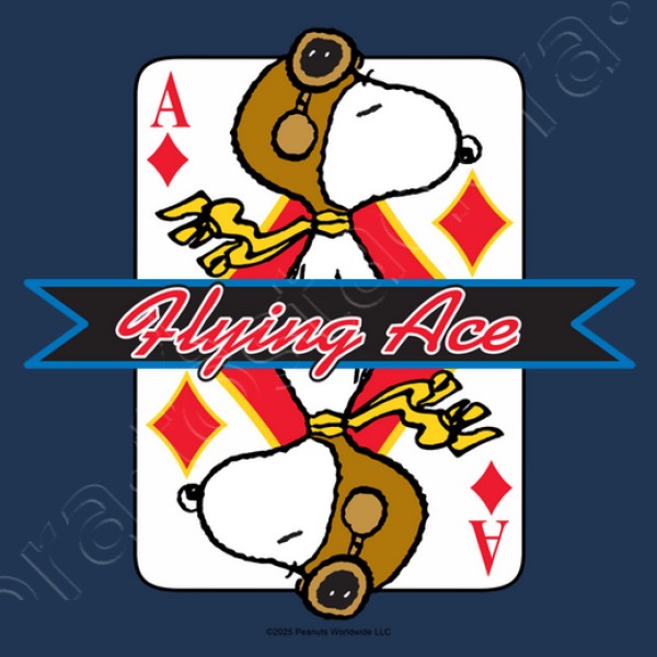 Snoopy Flying Ace diamante