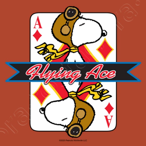 Snoopy Flying Ace diamante
