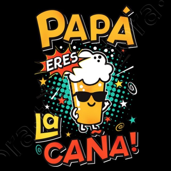 Camiseta graciosa Papu00e1 eres la cau00f1a!