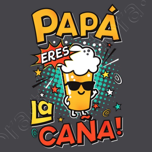 Camiseta graciosa Papu00e1 eres la cau00f1a!