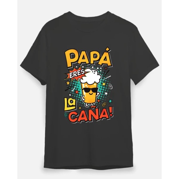 Camiseta graciosa Papu00e1 eres la cau00f1a!
