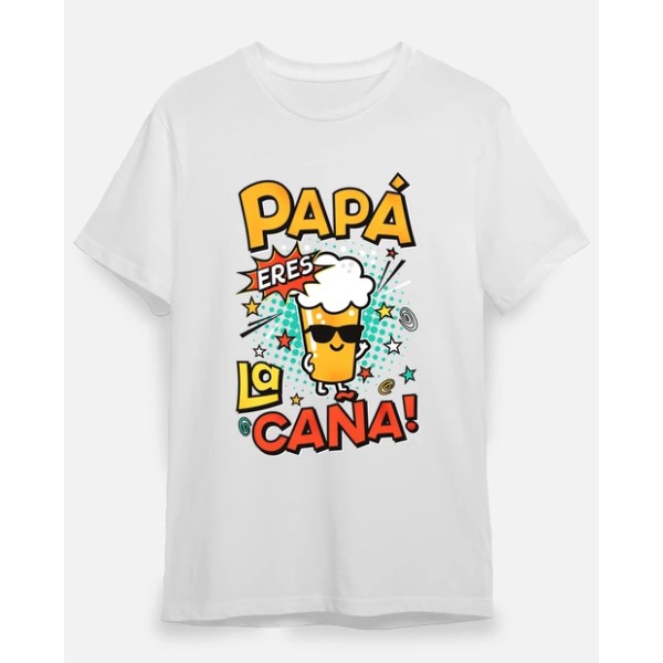 Camiseta graciosa Papu00e1 eres la cau00f1a!
