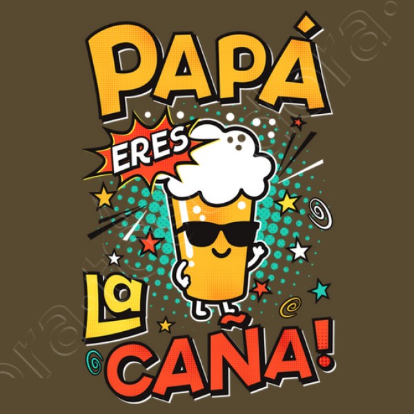 Camiseta graciosa Papu00e1 eres la cau00f1a!
