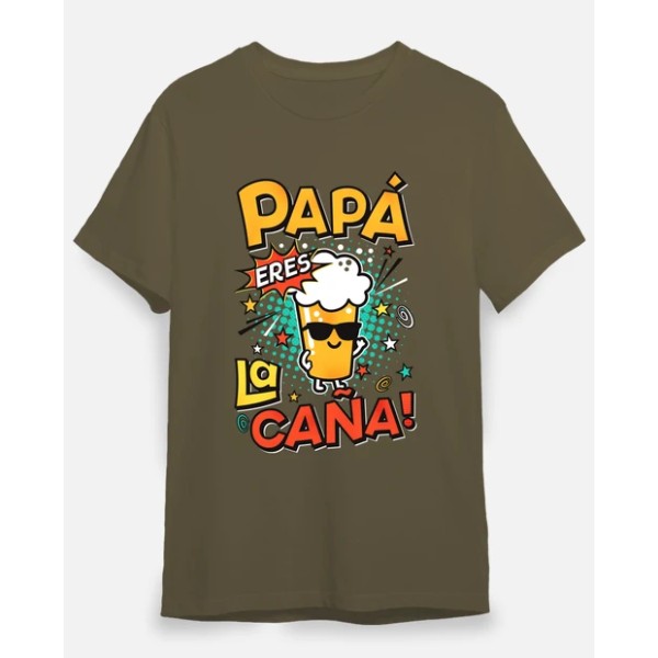 Camiseta graciosa Papu00e1 eres la cau00f1a!