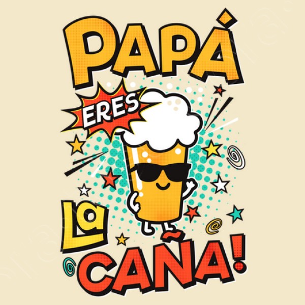 Camiseta graciosa Papu00e1 eres la cau00f1a!