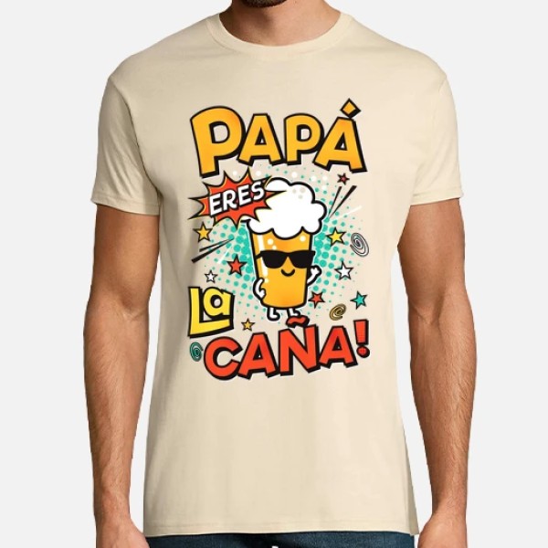 Camiseta graciosa Papu00e1 eres la cau00f1a!