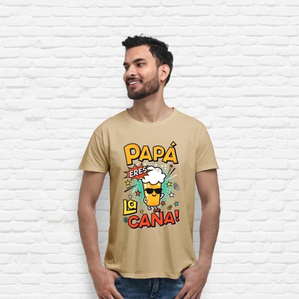 Camiseta graciosa Papu00e1 eres la cau00f1a!