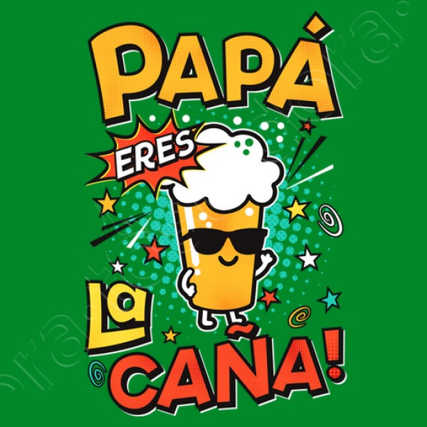 Camiseta graciosa Papu00e1 eres la cau00f1a!