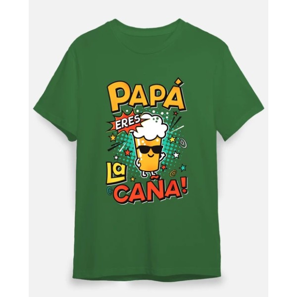 Camiseta graciosa Papu00e1 eres la cau00f1a!