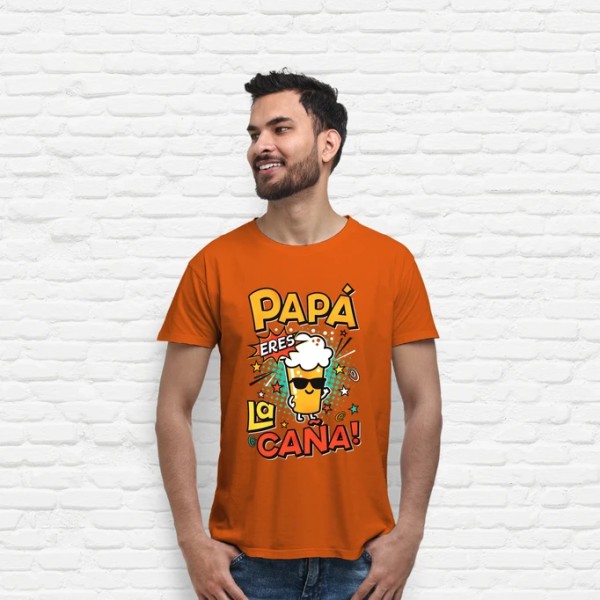 Camiseta graciosa Papu00e1 eres la cau00f1a!