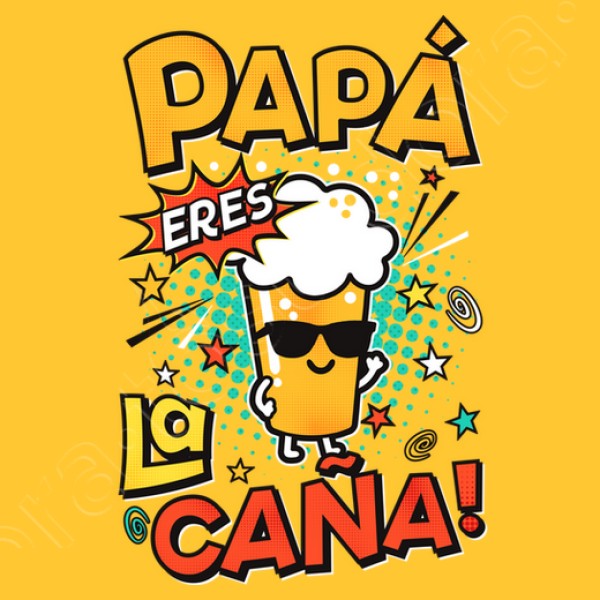 Camiseta graciosa Papu00e1 eres la cau00f1a!