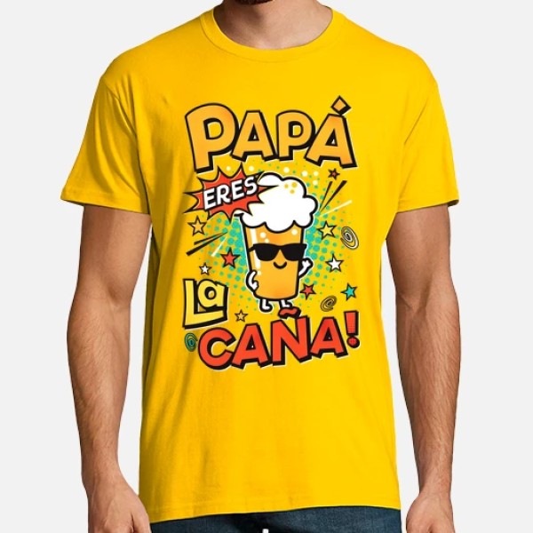 Camiseta graciosa Papu00e1 eres la cau00f1a!