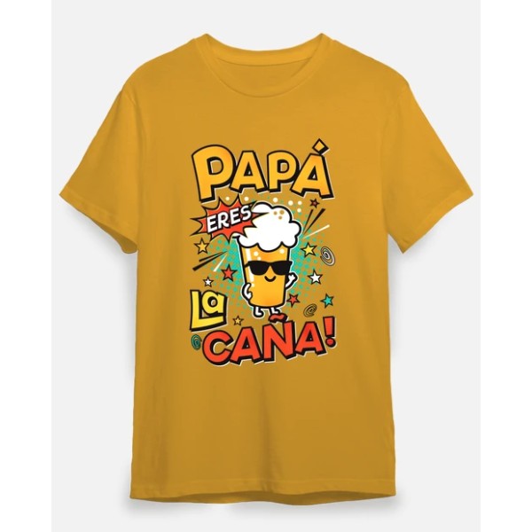 Camiseta graciosa Papu00e1 eres la cau00f1a!