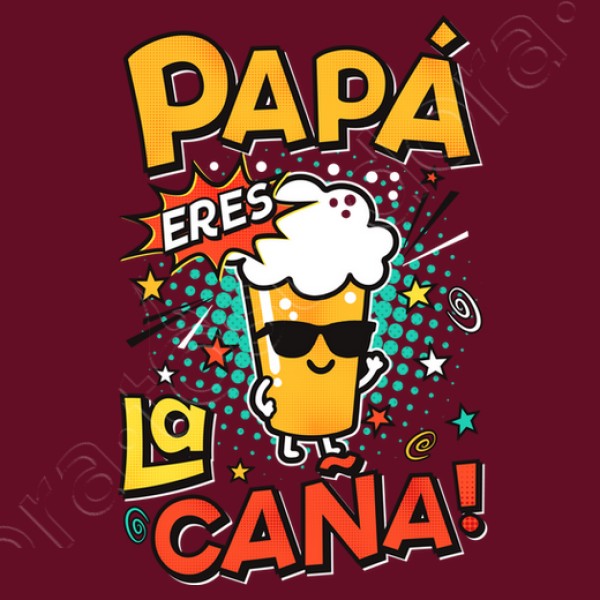 Camiseta graciosa Papu00e1 eres la cau00f1a!