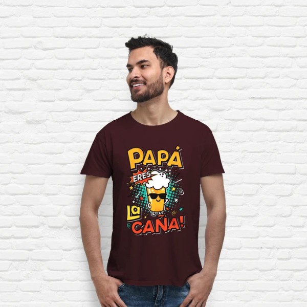 Camiseta graciosa Papu00e1 eres la cau00f1a!