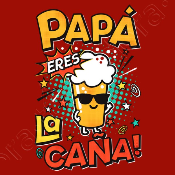 Camiseta graciosa Papu00e1 eres la cau00f1a!