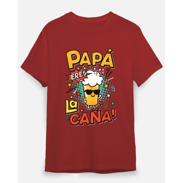 Camiseta graciosa Papu00e1 eres la cau00f1a!