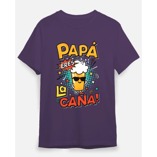 Camiseta graciosa Papu00e1 eres la cau00f1a!