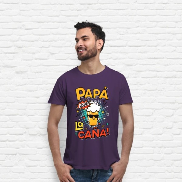 Camiseta graciosa Papu00e1 eres la cau00f1a!