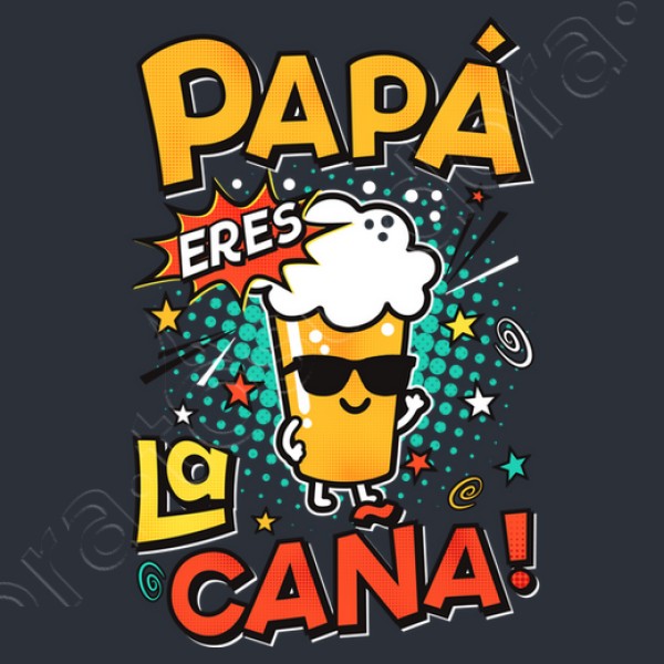 Camiseta graciosa Papu00e1 eres la cau00f1a!