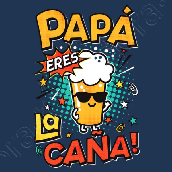 Camiseta graciosa Papu00e1 eres la cau00f1a!