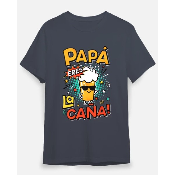 Camiseta graciosa Papu00e1 eres la cau00f1a!