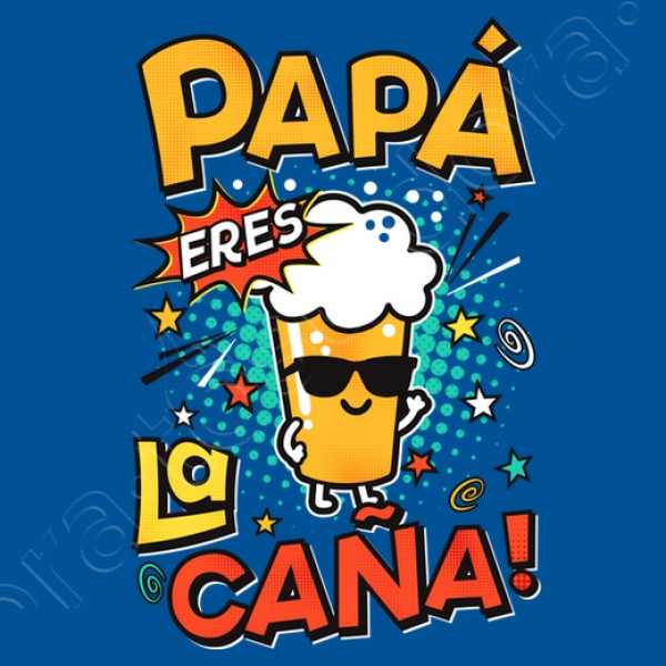 Camiseta graciosa Papu00e1 eres la cau00f1a!