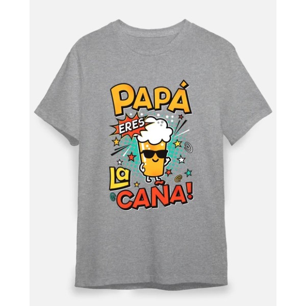 Camiseta graciosa Papu00e1 eres la cau00f1a!
