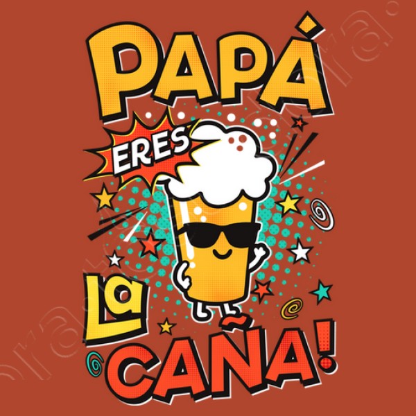 Camiseta graciosa Papu00e1 eres la cau00f1a!