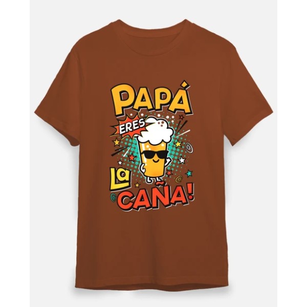 Camiseta graciosa Papu00e1 eres la cau00f1a!