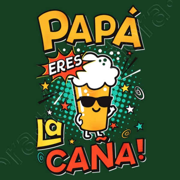 Camiseta graciosa Papu00e1 eres la cau00f1a!