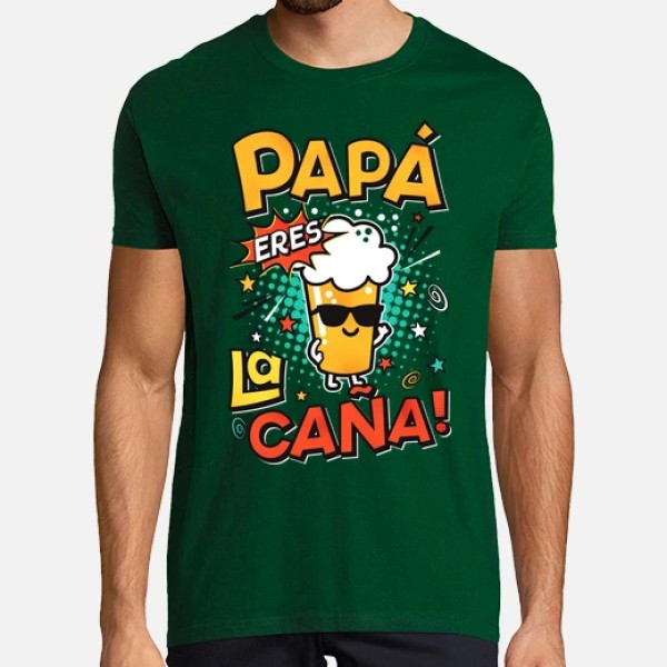 Camiseta graciosa Papu00e1 eres la cau00f1a!