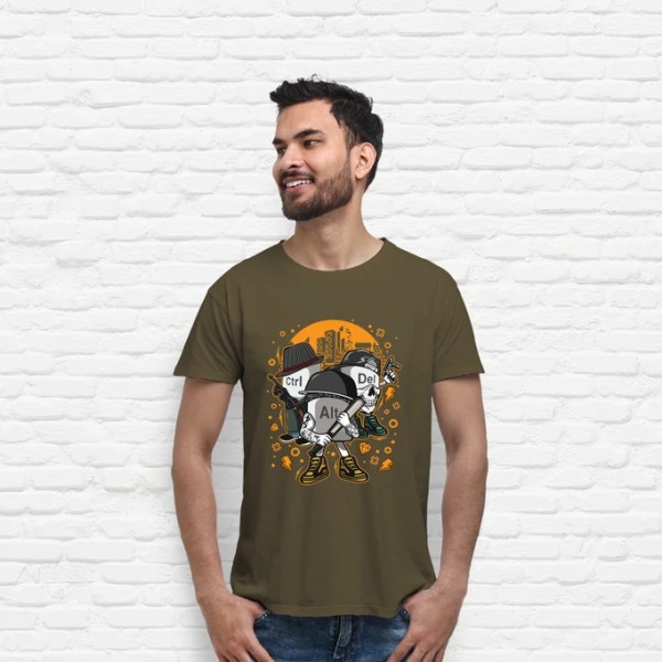 Camiseta friki Ctrl alt del mafia gangsters ordenadores informu00e1tica geek friki