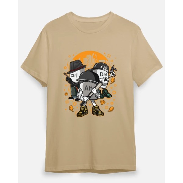 Camiseta friki Ctrl alt del mafia gangsters ordenadores informu00e1tica geek friki