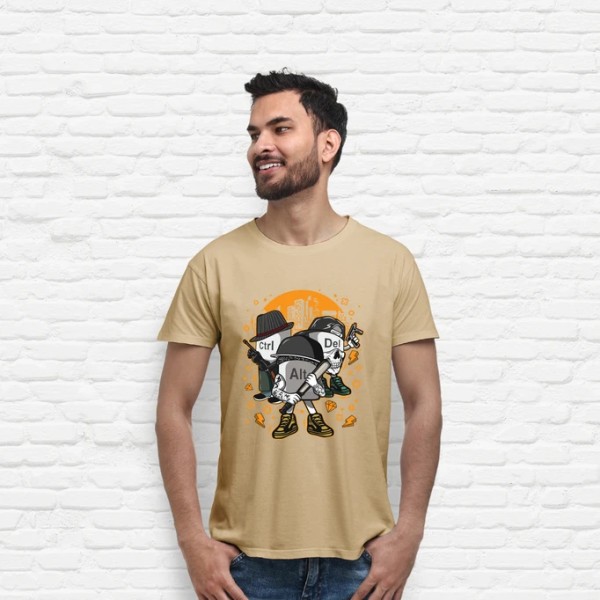 Camiseta friki Ctrl alt del mafia gangsters ordenadores informu00e1tica geek friki