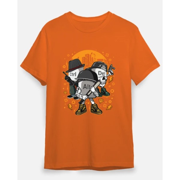 Camiseta friki Ctrl alt del mafia gangsters ordenadores informu00e1tica geek friki