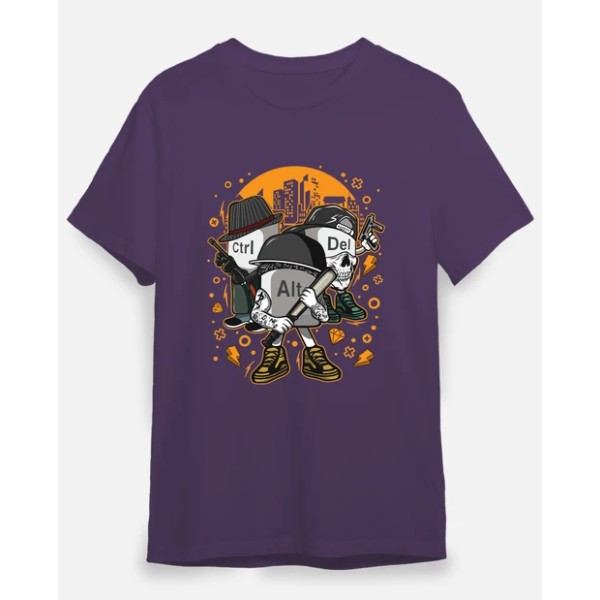 Camiseta friki Ctrl alt del mafia gangsters ordenadores informu00e1tica geek friki