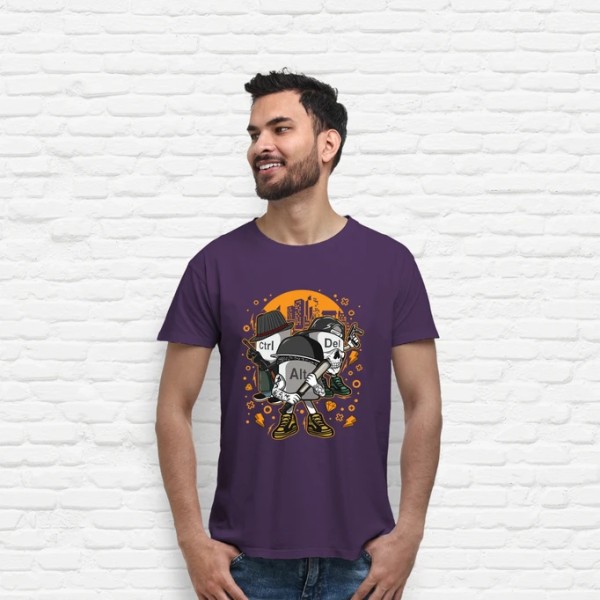 Camiseta friki Ctrl alt del mafia gangsters ordenadores informu00e1tica geek friki